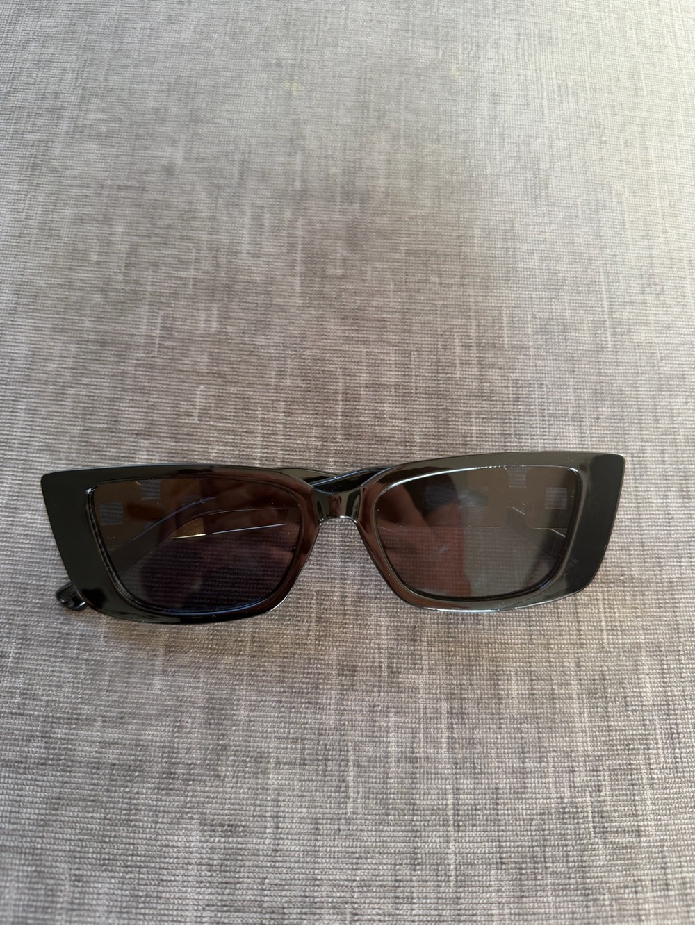 Source Unknown Black Rectangular Women's Sunglasses